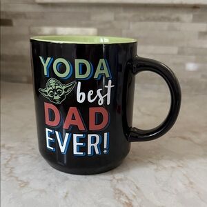 Yoda Best Dad Ever Black Mug